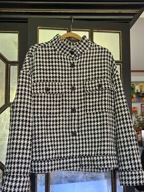 Sanctuary Black and White Houndstooth Jacket